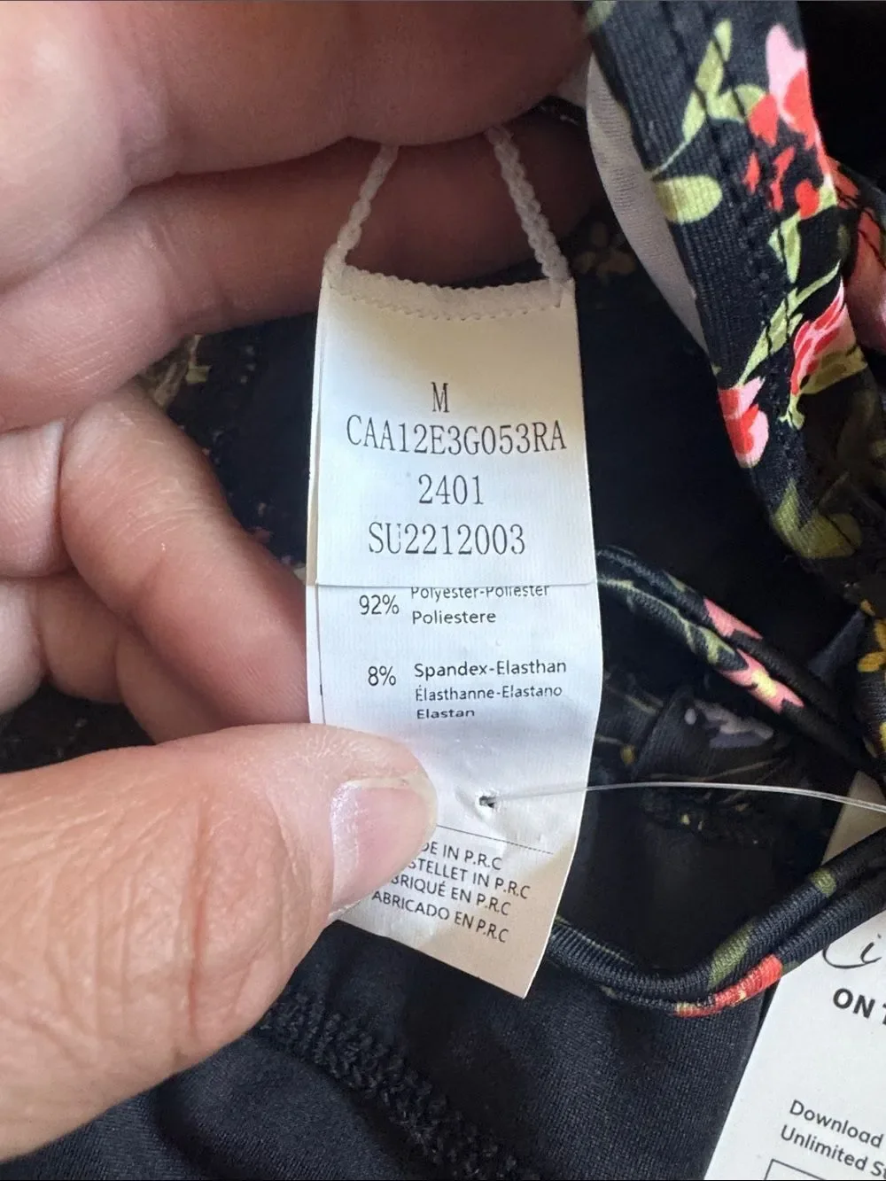 NWT Cupshe Floral One-Piece Swimsuit
